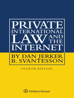 cover image of Private International Law and the Internet